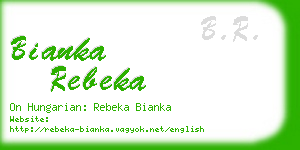 bianka rebeka business card